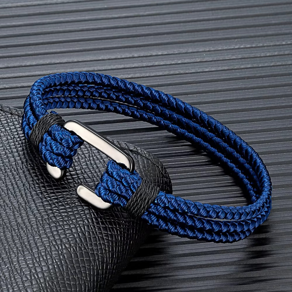 Pulseira Masculina de Corda Tripla | MEMORI