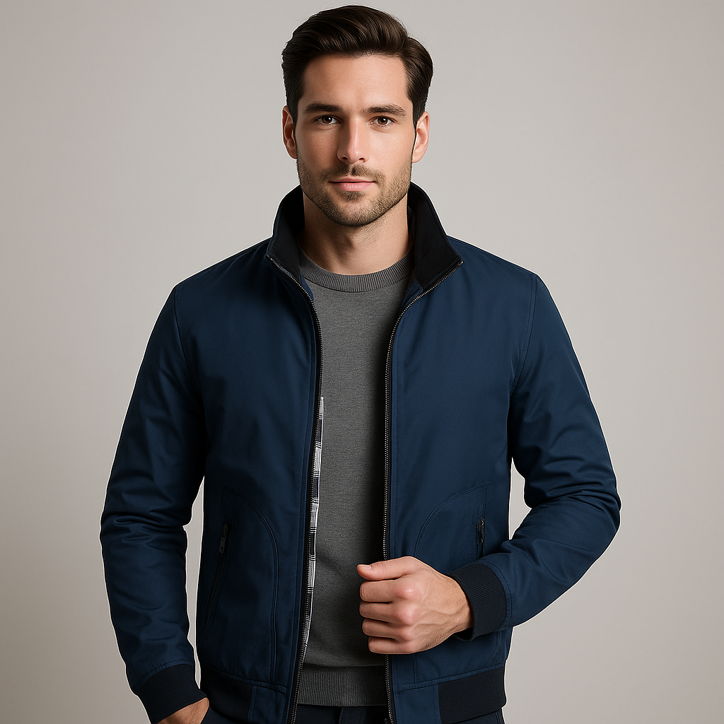 Jaqueta Masculina com Zíper e Estilo Moderno | Napoli