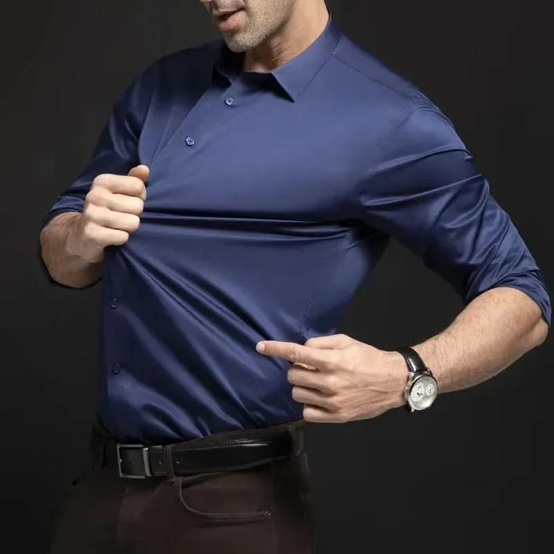 Camisa Social Masculina Anti Amassado, Anti Odor e Ultra Confortável | Tecnologia FlexPro®