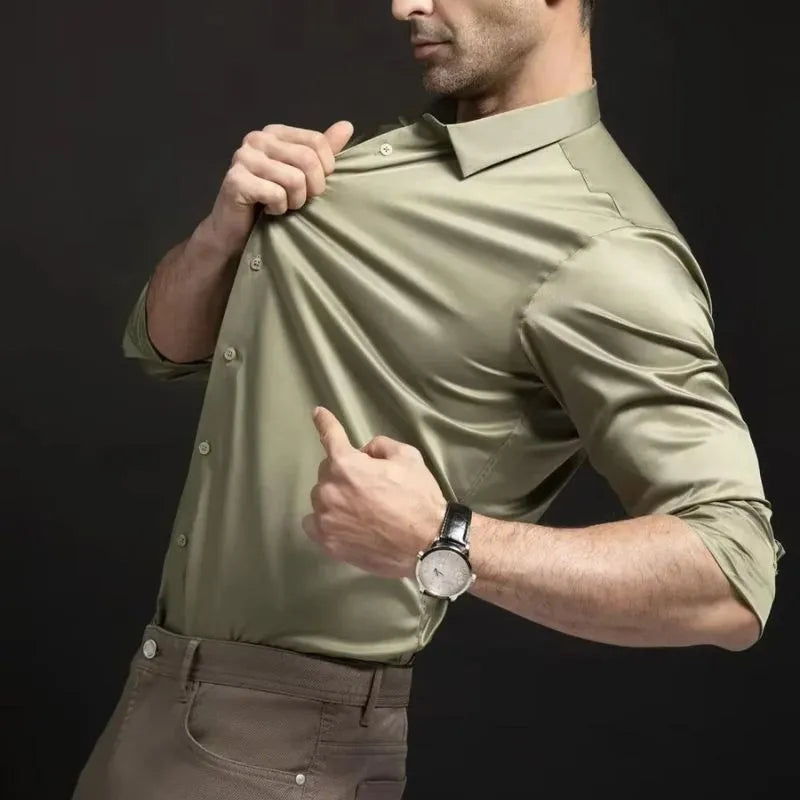 Camisa Social Masculina Anti Amassado, Anti Odor e Ultra Confortável | Tecnologia FlexPro®