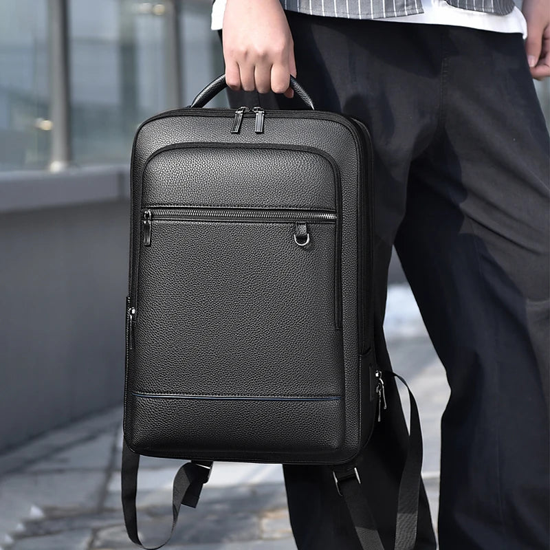 Mochila Masculina de Couro para Notebook | Executive®️