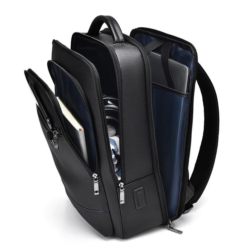 Mochila Masculina de Couro para Notebook | Executive®️