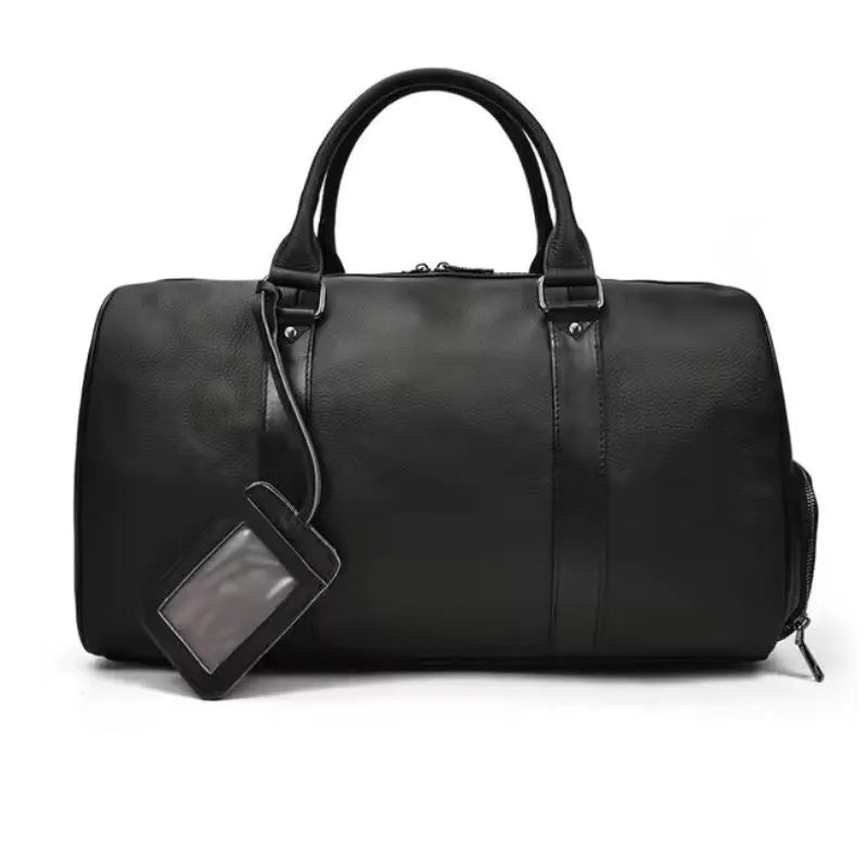 Bolsa Masculina de Couro para Viagem Preta | Presidential®️