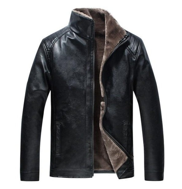 Jaqueta Masculina de Couro com Forro em Lã | Savoy