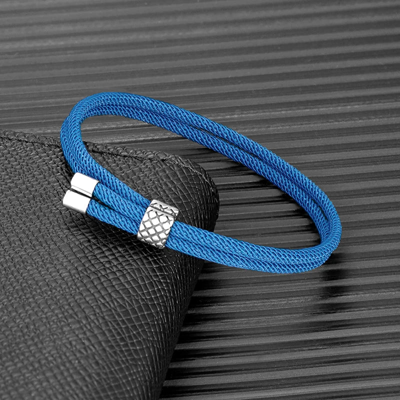 Pulseira Masculina de Corda Dupla | CELESTIAL