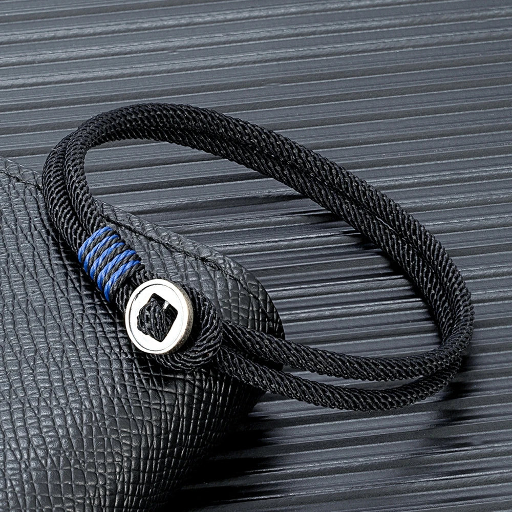 Pulseira Masculina de Corda Dupla | TREVISO